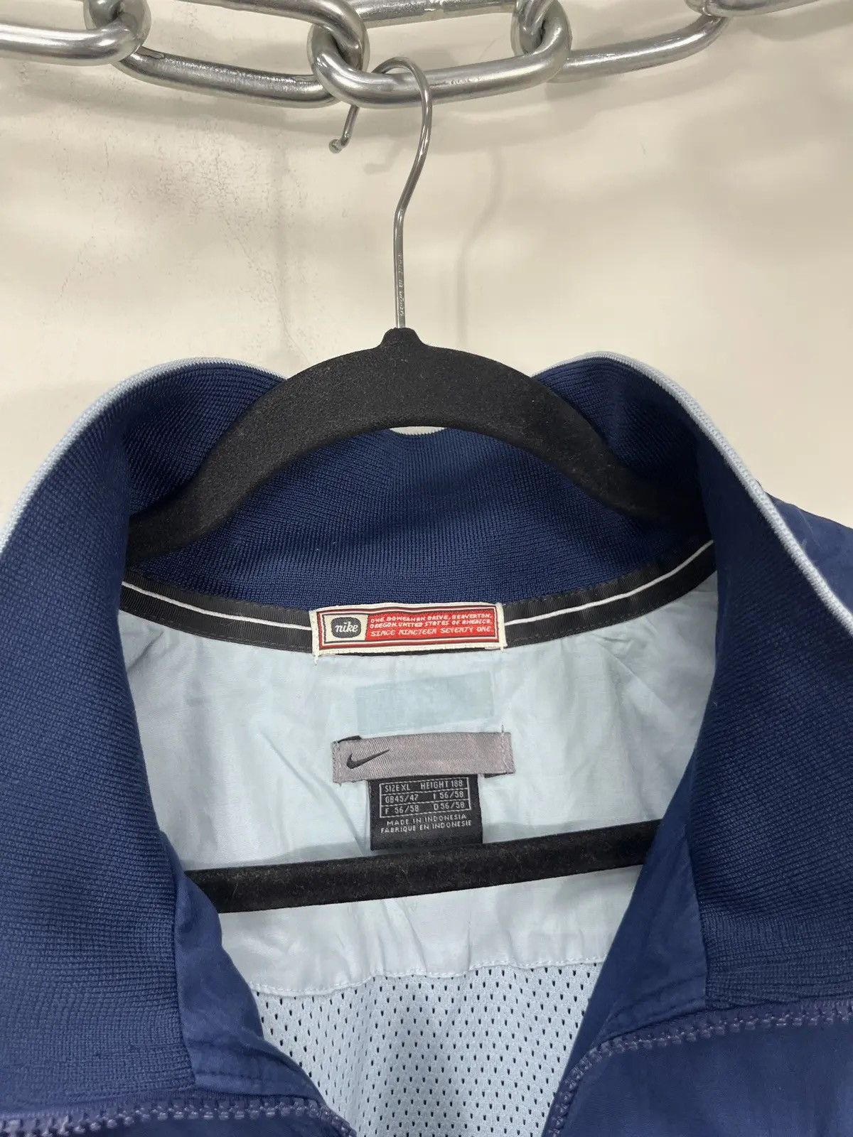 Nike × Vintage Vintage Nike Y2K Hype Logo Retro Full Zip Track Jacket Size US XL / EU 56 / 4 - 5 Thumbnail