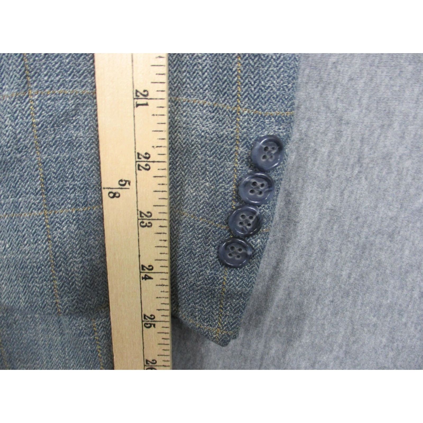 Brooks Brothers Brooks Brothers Sport Coat Men 46 Regular Gray Windowpane Herringbone Notch Two-Button Jacket Blazer USA Regular Fit Tweed Plaid 2 Piece Size 46R - 5 Thumbnail