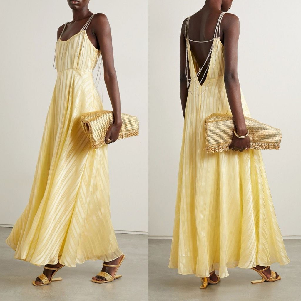 LoveShackFancy LoveShackFancy Darralis Dress in Soft Yellow Size XS / US 0-2 / IT 36-38 - 1 Thumbnail