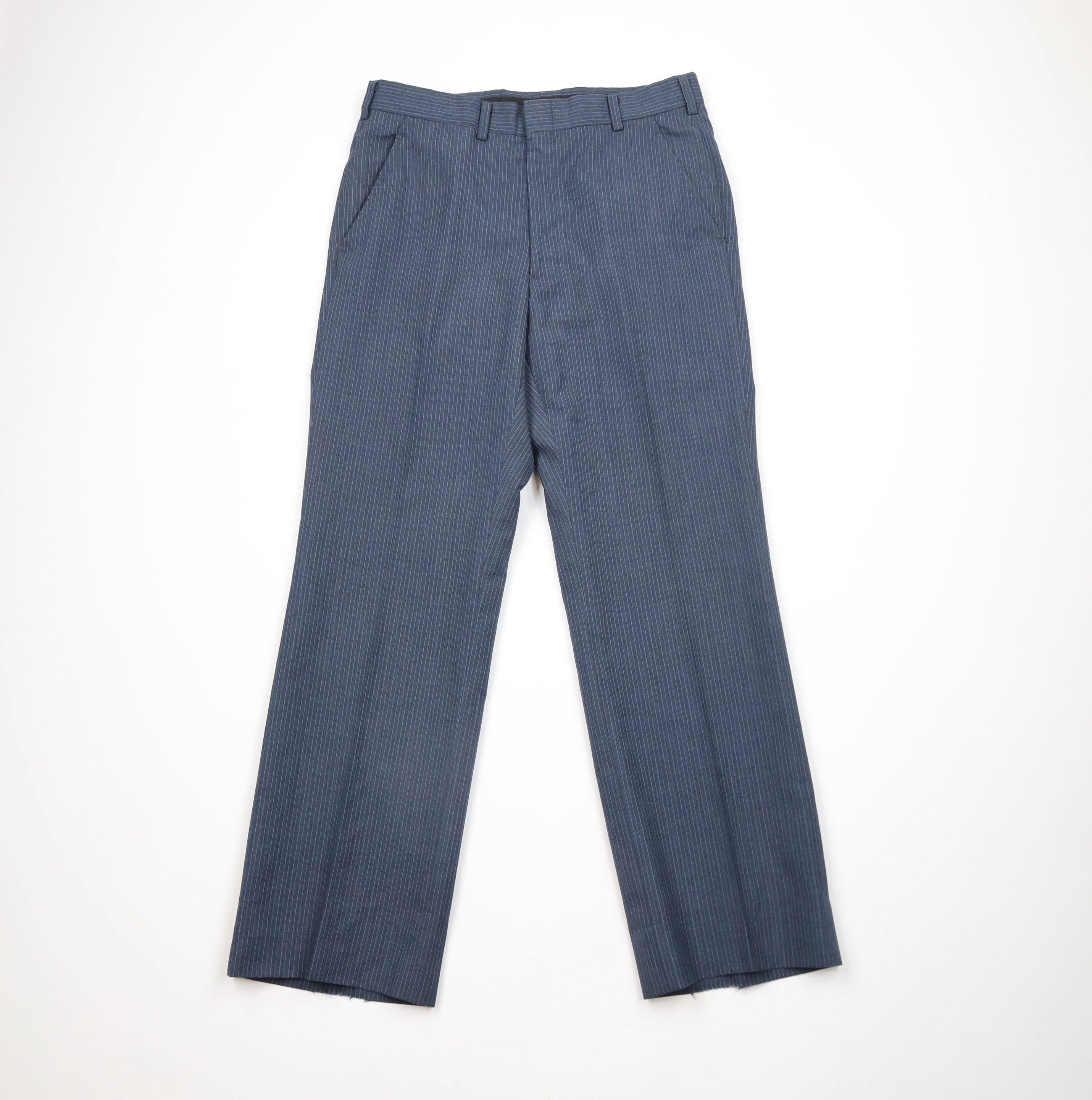Vintage Vintage 70s Streetwear Pinstriped Bell Bottoms Pants USA Size US 32 / EU 48 - 1 Thumbnail