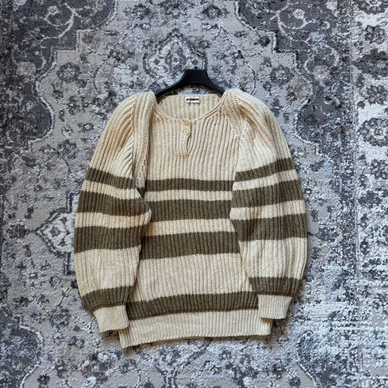 Jil Sander Jil Sander Vintage Wool Cable Oversized Wool Knitted Sweater Size XL / US 12-14 / IT 48-50 - 1 Thumbnail