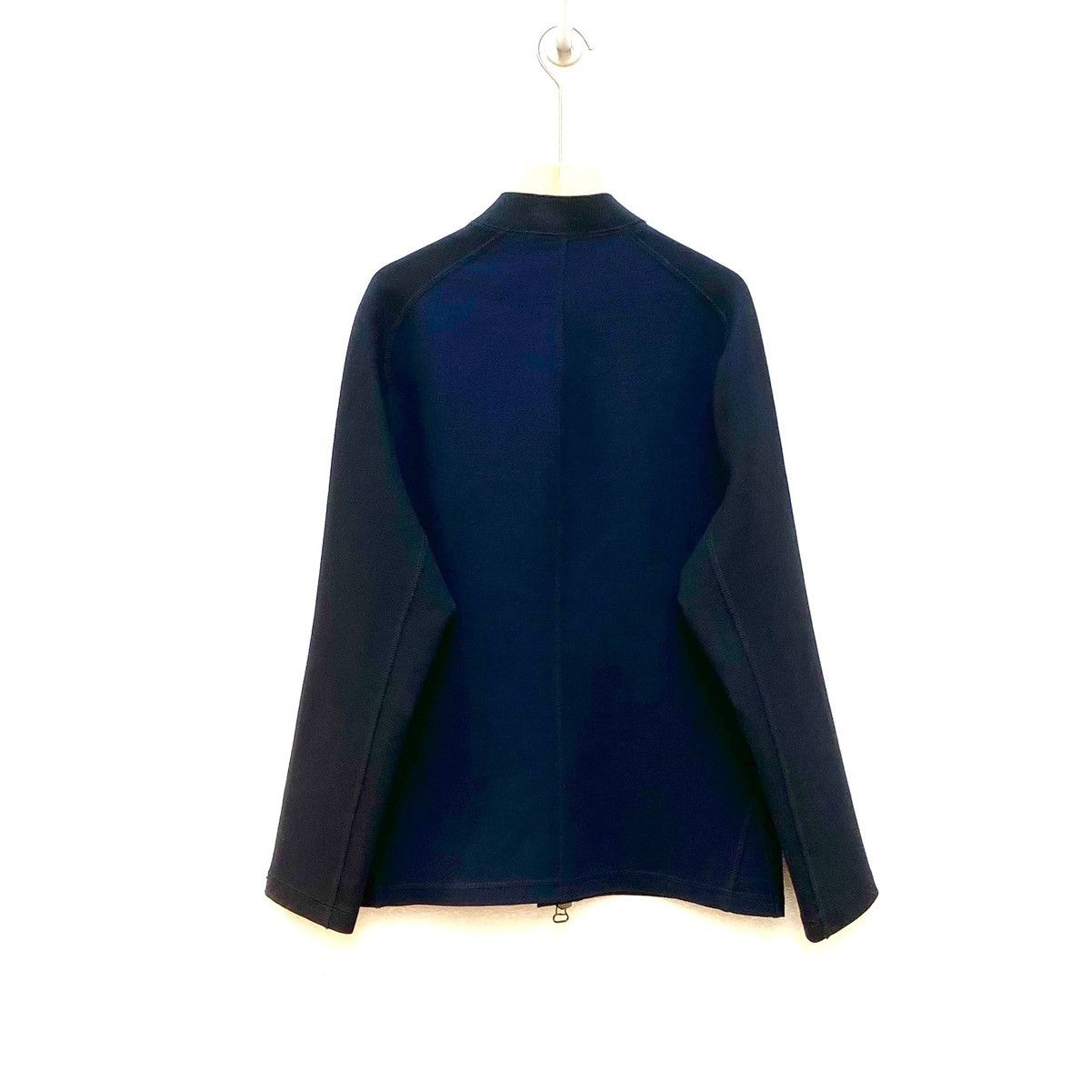 Lanvin Lanvin Navy and Black Colorblock Wool Bomber Jacket Size US S / EU 44-46 / 1 - 2 Thumbnail