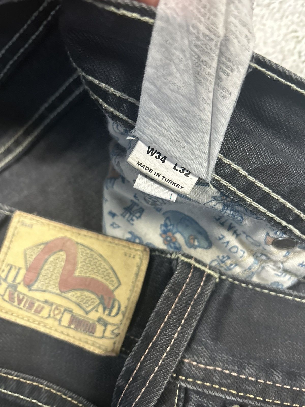 Evisu Evisu x Puma vintage black jeans seagulls Y2K Size US 34 / EU 50 - 6 Thumbnail