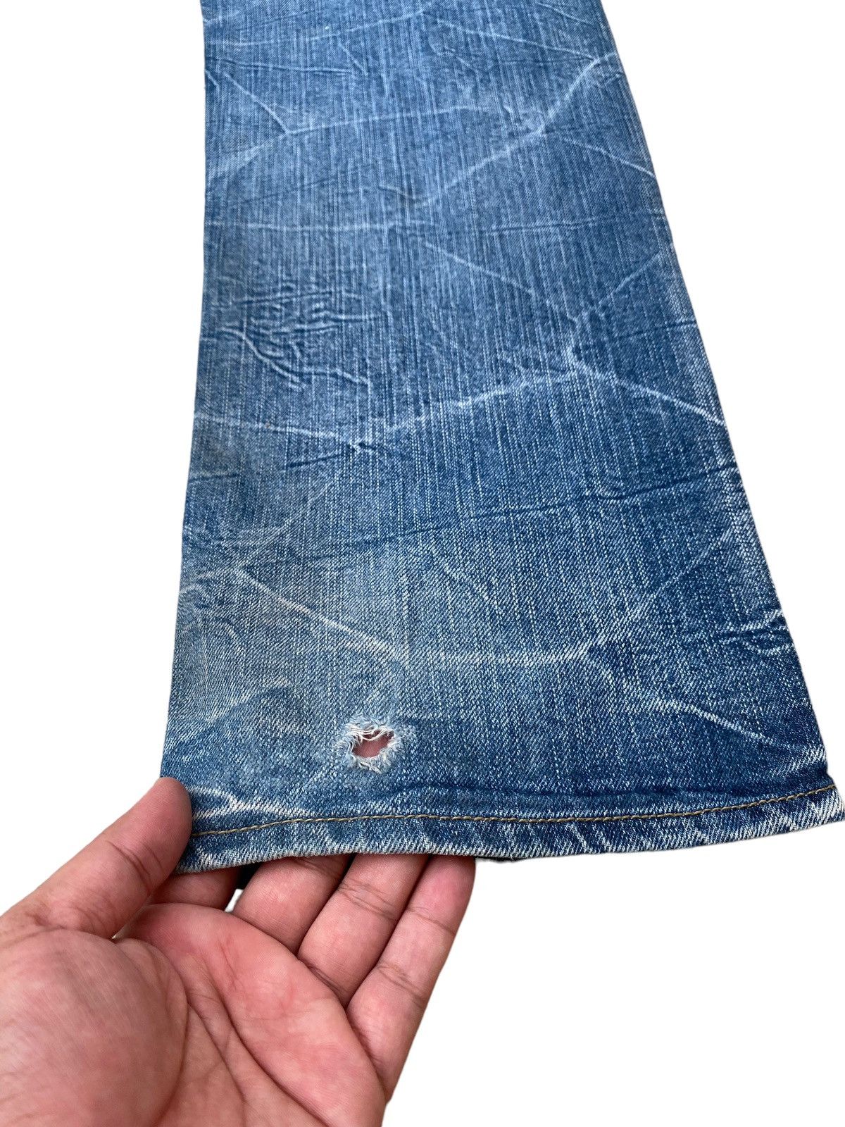 Japanese Brand Vintage Gang Buster Spellout Distressed Pant Size US 34 / EU 50 - 3 Thumbnail