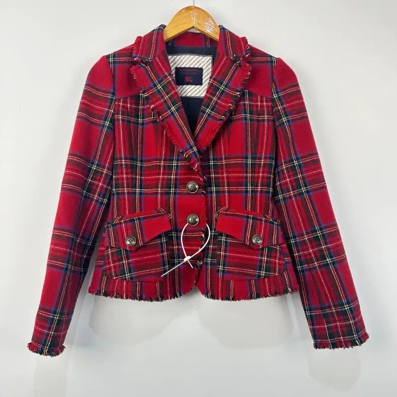 Burberry Burberry Red Wool Women's Jacket Size M / US 6-8 / IT 42-44 - 1 Thumbnail