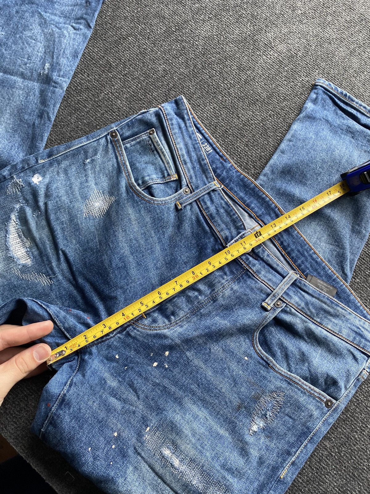G-Star 🔥Opium Punk G Star 3301 Slim Blue jeans 34 Size US 34 / EU 50 - 7 Thumbnail