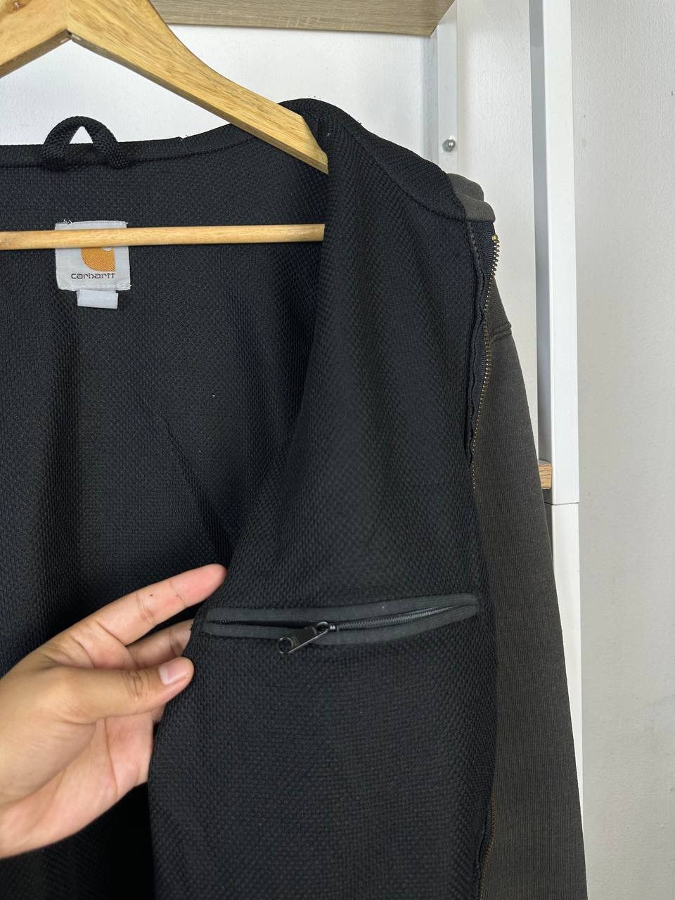 Carhartt × Vintage Sun Faded Carhartt RD Thermal Line Hoodie (Pit 24.5) Size US M / EU 48-50 / 2 - 10 Thumbnail