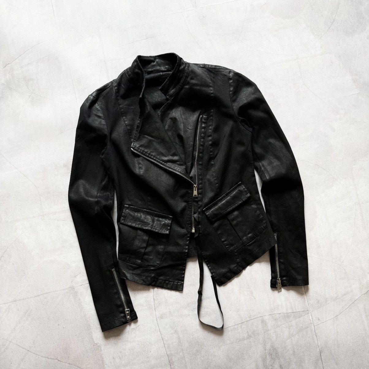 La Haine Inside Us Biker Avantgarde La Haine Inside Us Opium Waxed Jacket Owens Size S / US 4 / IT 40 - 4 Thumbnail