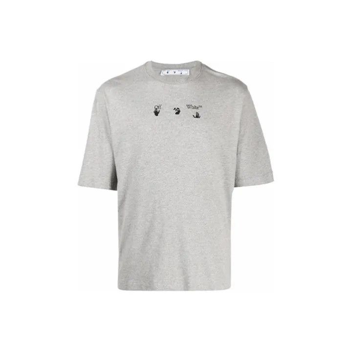 Off-White Off-White Grey Short Sleeve T-Shirt 0079 Size US L / EU 52-54 / 3 - 1 Thumbnail