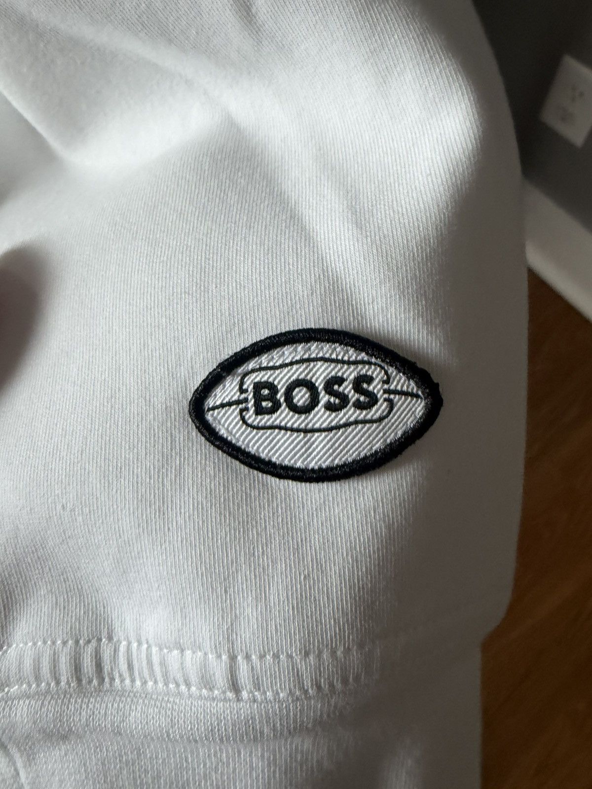 Hugo Boss Boss x NFL Pittsburgh Steelers White Hooded Sweater Size XL. Size US XL / EU 56 / 4 - 4 Thumbnail