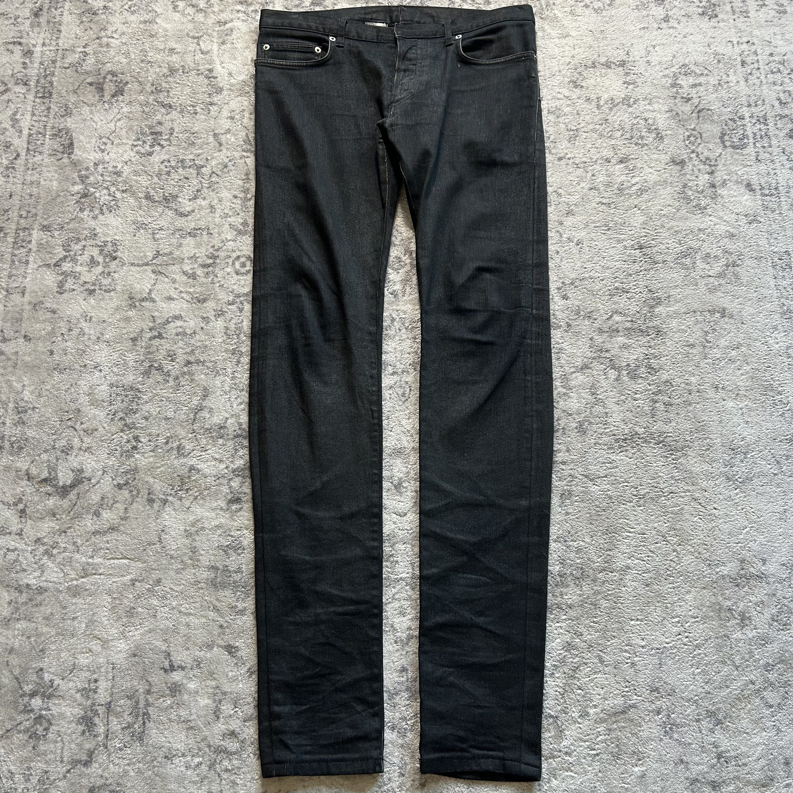 Dior AW07 Dior Homme Raw Black Denim Jeans | Grailed