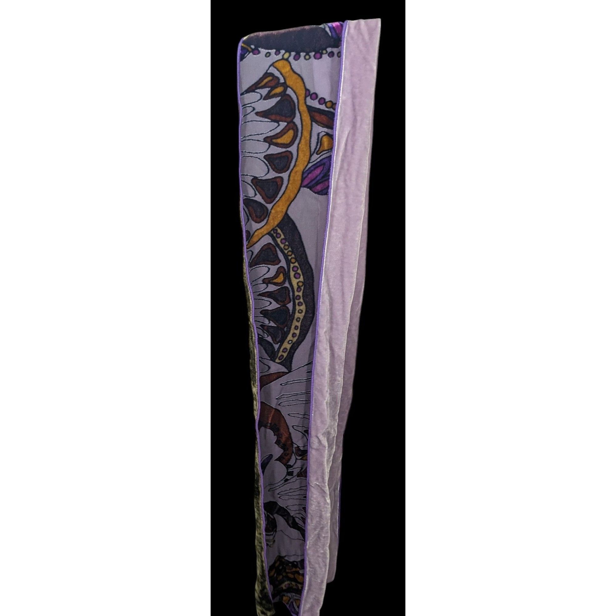 Other Abstract Purple Butterfly Burnt Velvet Tube Scarf Size ONE SIZE - 1 Thumbnail