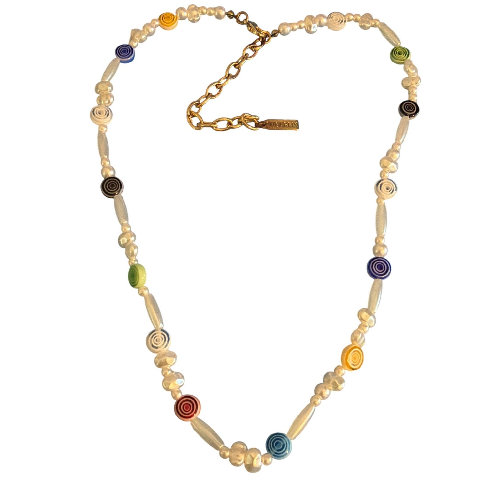 Other Sugarfix Multicolor Beaded Necklace Faux Pearls Acrylic Swir Size ONE SIZE - 2 Thumbnail
