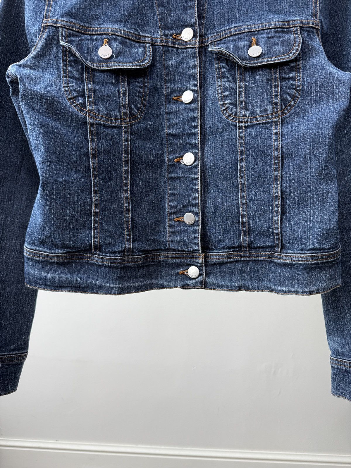 Miss Sixty Vintage Miss Sixty Womens Denim Jacket Cropped Button Up Size M / US 6-8 / IT 42-44 - 6 Thumbnail