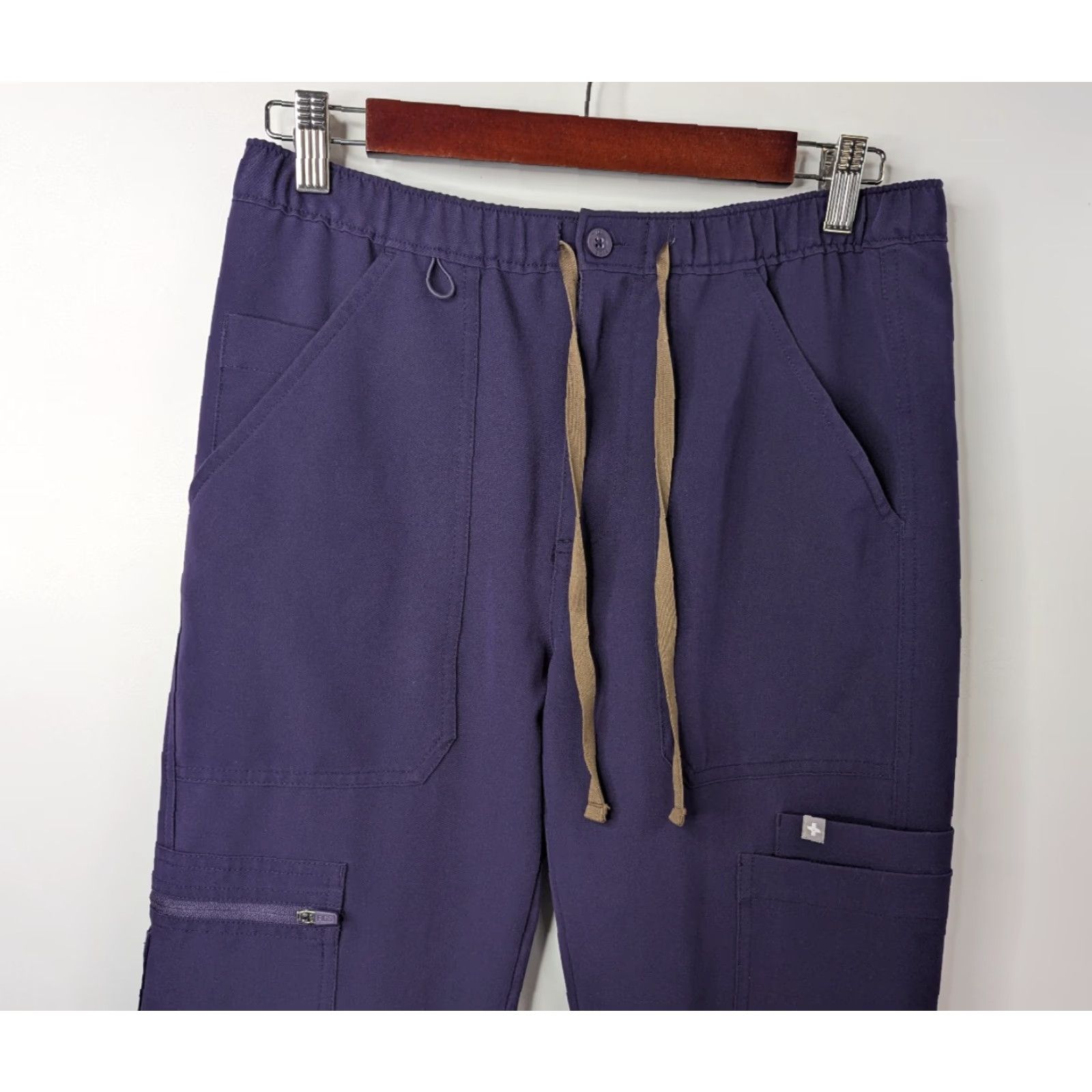 Vintage Figs Men's Cairo Cargo Scrub Pants XS Purple Medical Nurse M23SW2018 Size US 27 - 2 Thumbnail