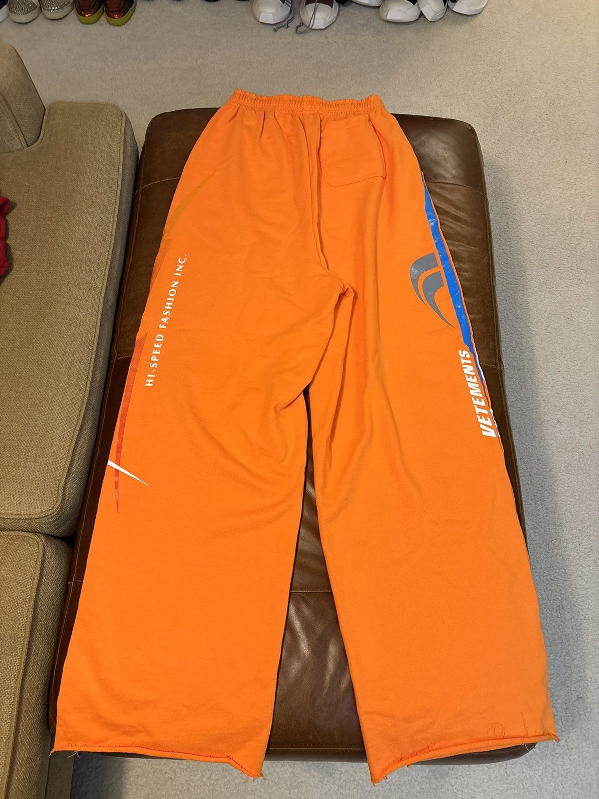 Vetements Vetements Hi Speed Fashion Wide Sweatpants Orange Size US 30 / EU 46 - 11 Thumbnail