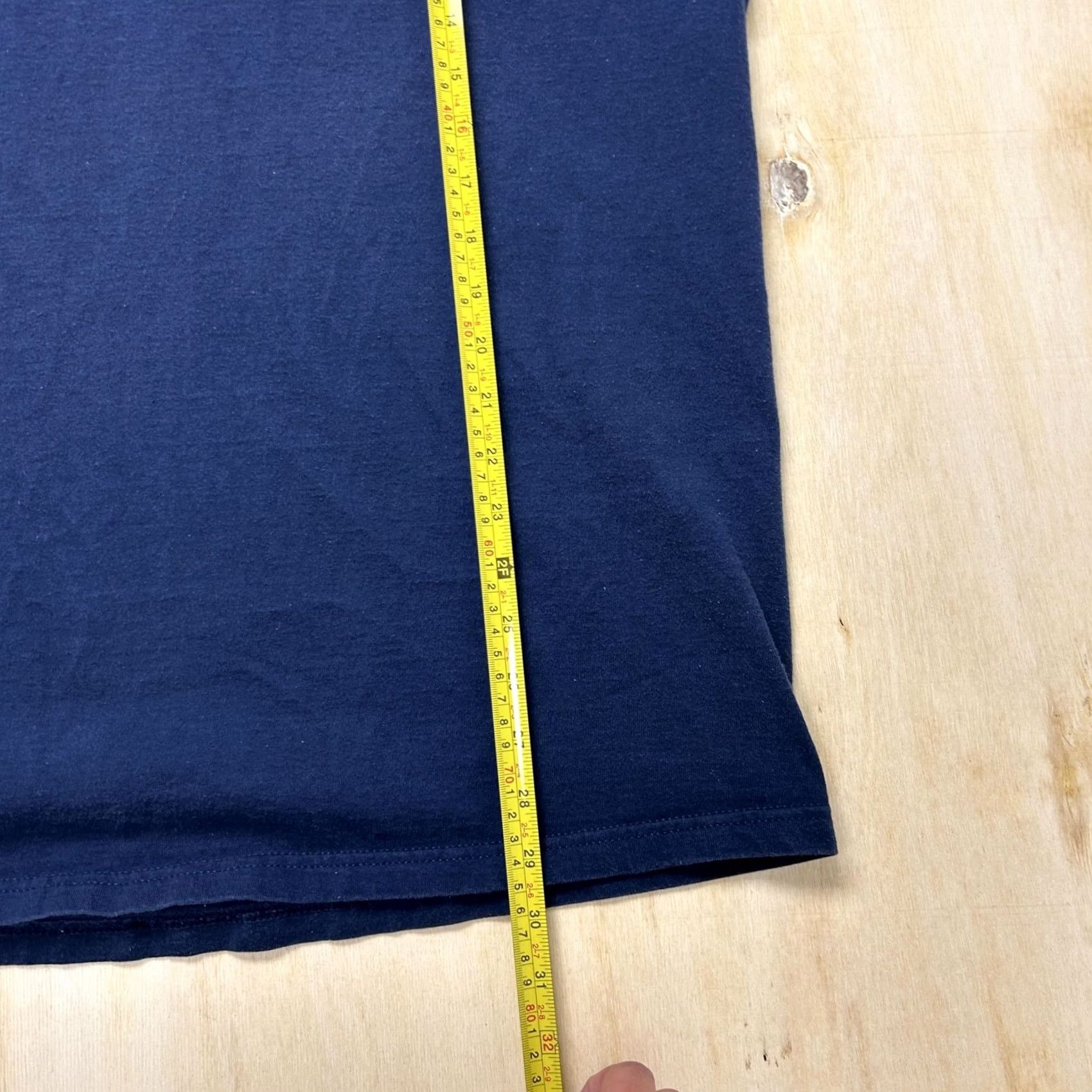 Fruit Of The Loom Kumovi Shirt Mens XL Blue Fruit of the Loom V-Neck Logo Tee T-Shirt Size US XL / EU 56 / 4 - 4 Thumbnail