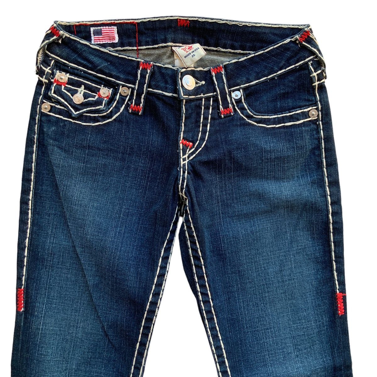 True Religion RARE Y2K TRUE RELIGION BILLY SUPER T STRETCH JEANS Size 25" / US 0 / IT 36 - 5 Thumbnail