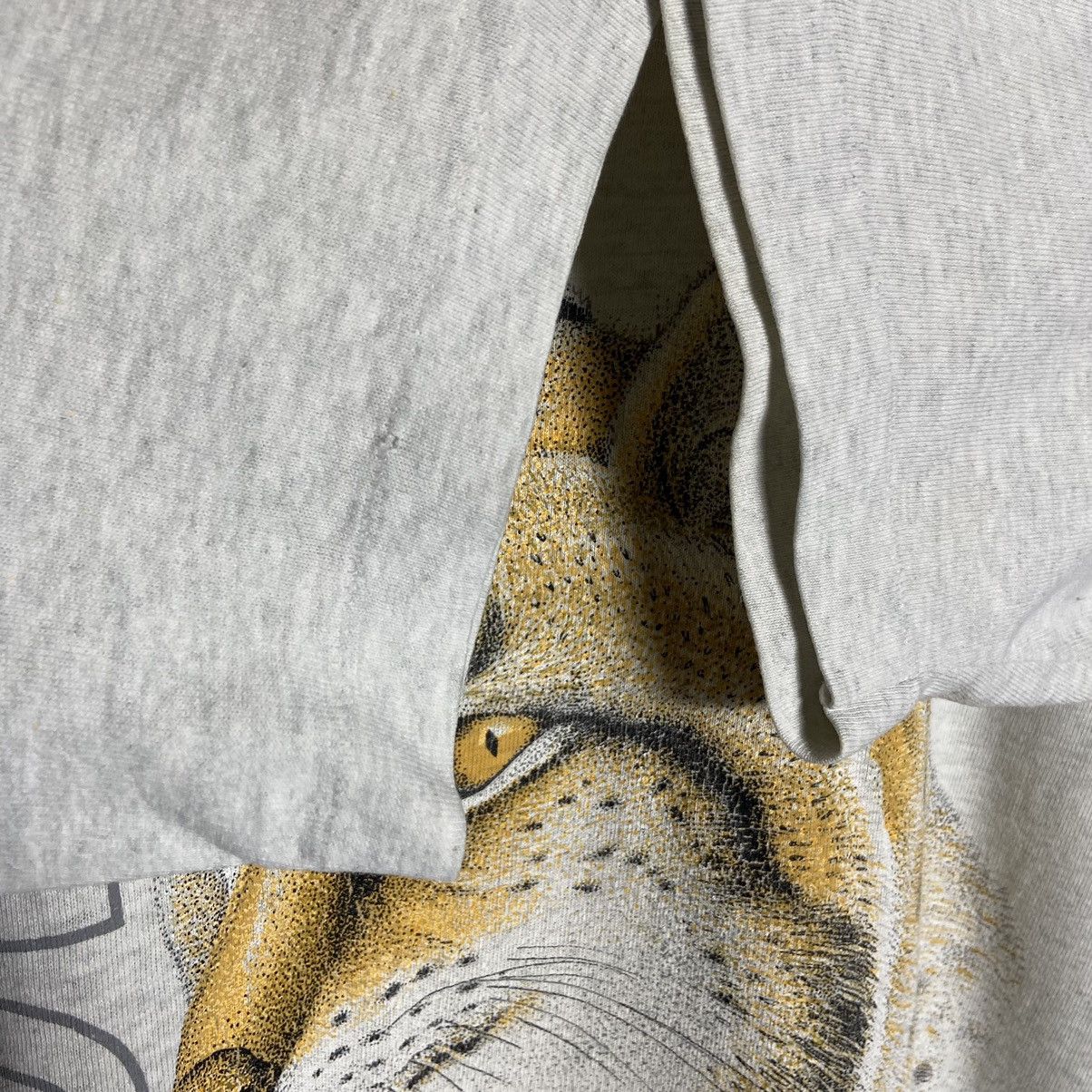 Vintage Vintage 90s Wild Cat Save The Wild Life T-Shirt Size US M / EU 48-50 / 2 - 4 Thumbnail