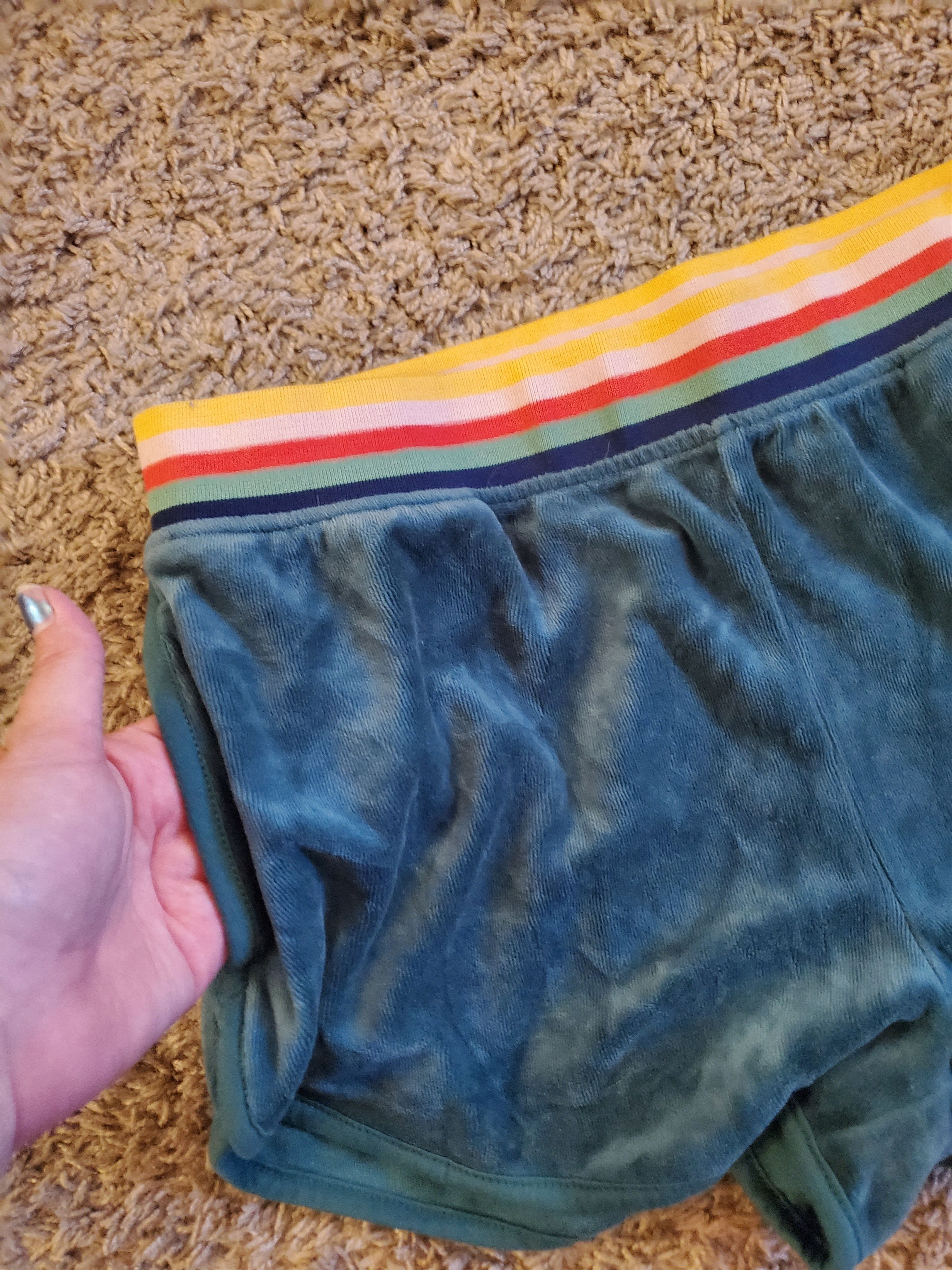 Other Wild Fable Green Retro 70s Style Shorts (size M) Size ONE SIZE - 2 Thumbnail