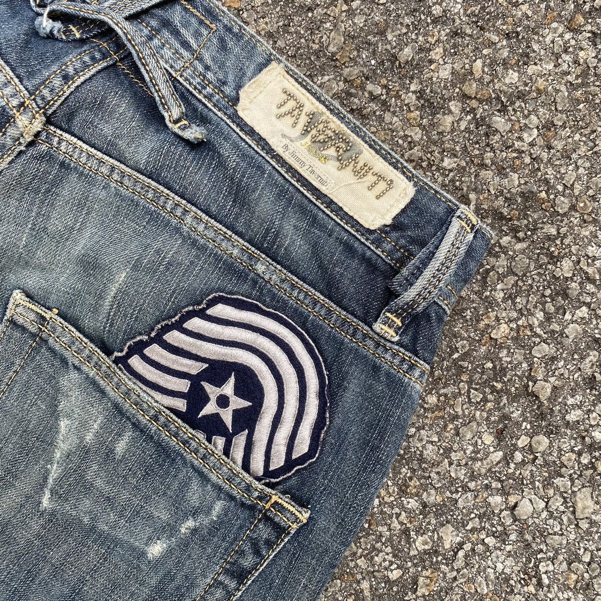 Jimmy Taverniti Flare Jeans Taverniti So Jean by Jimmy Taverniti Distressed Size US 32 / EU 48 - 11 Thumbnail