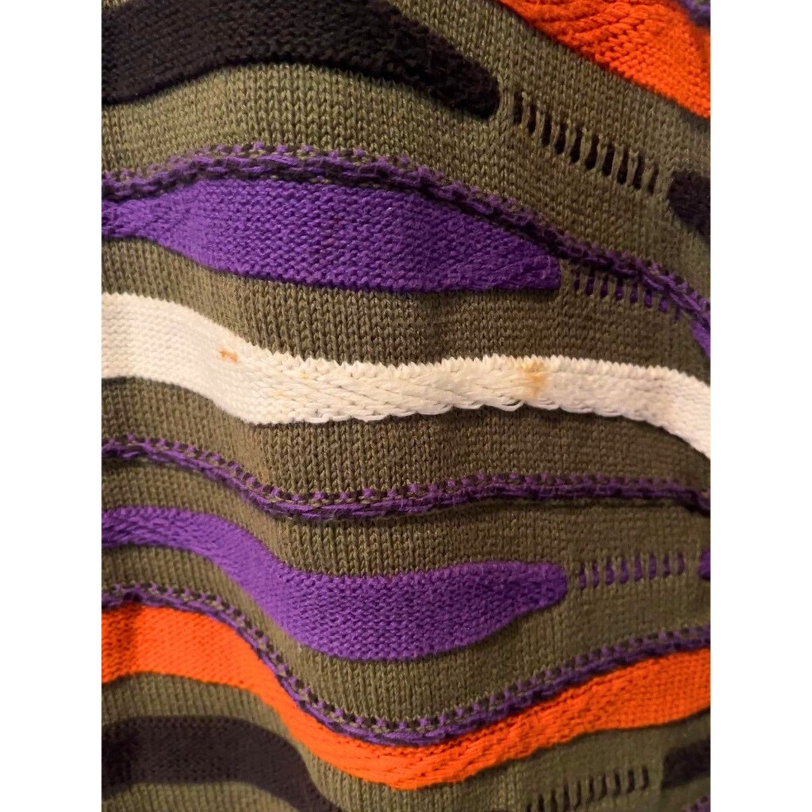 Other Monsuri Coogi Style 3D Knit Sweater XL VTG USA 100% Cotton Size US XL / EU 56 / 4 - 5 Thumbnail