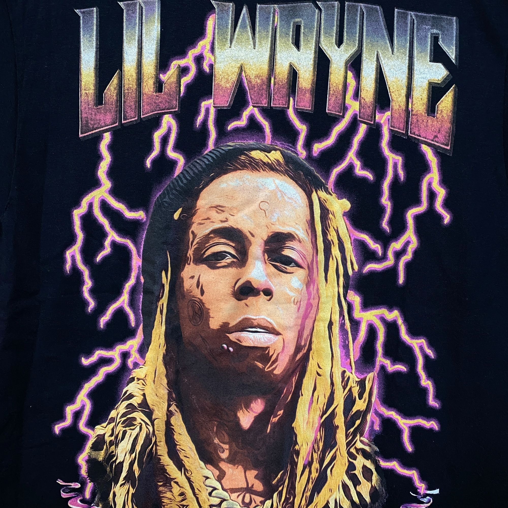 Lil Wayne Reason Lil Wayne A Milli Lightning Black T-Shirt Medium Size US M / EU 48-50 / 2 - 2 Thumbnail