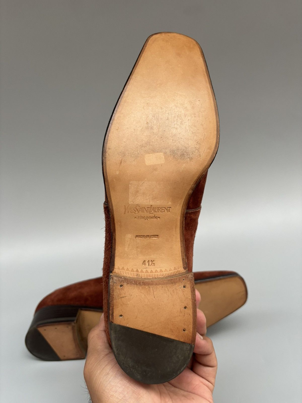 Yves Saint Laurent Yves Saint Laurent- Rive Gauche Tom Ford Era- Suede Loafers Size US 9 / EU 42 - 13 Thumbnail