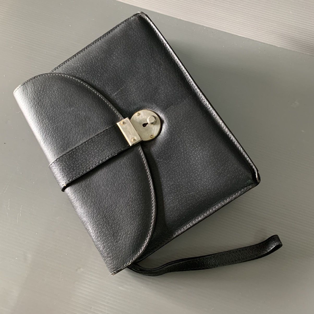 Gucci Authentic Gucci Black Leather Clutch Bag Size ONE SIZE - 10 Thumbnail