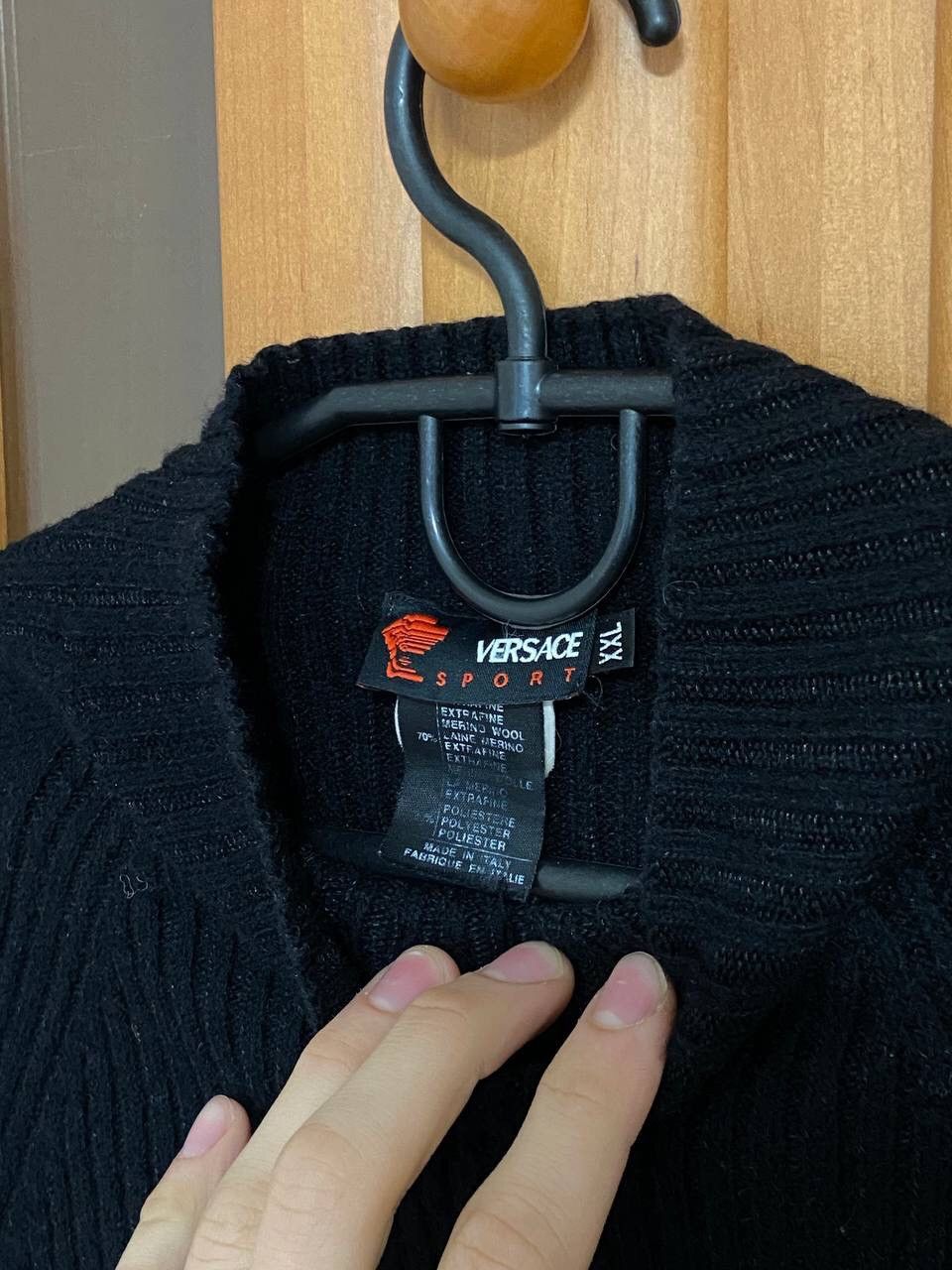 Versace Versace Sport Vintage Small logo Merino Wool Knit Blue Size M / US 6-8 / IT 42-44 - 9 Thumbnail