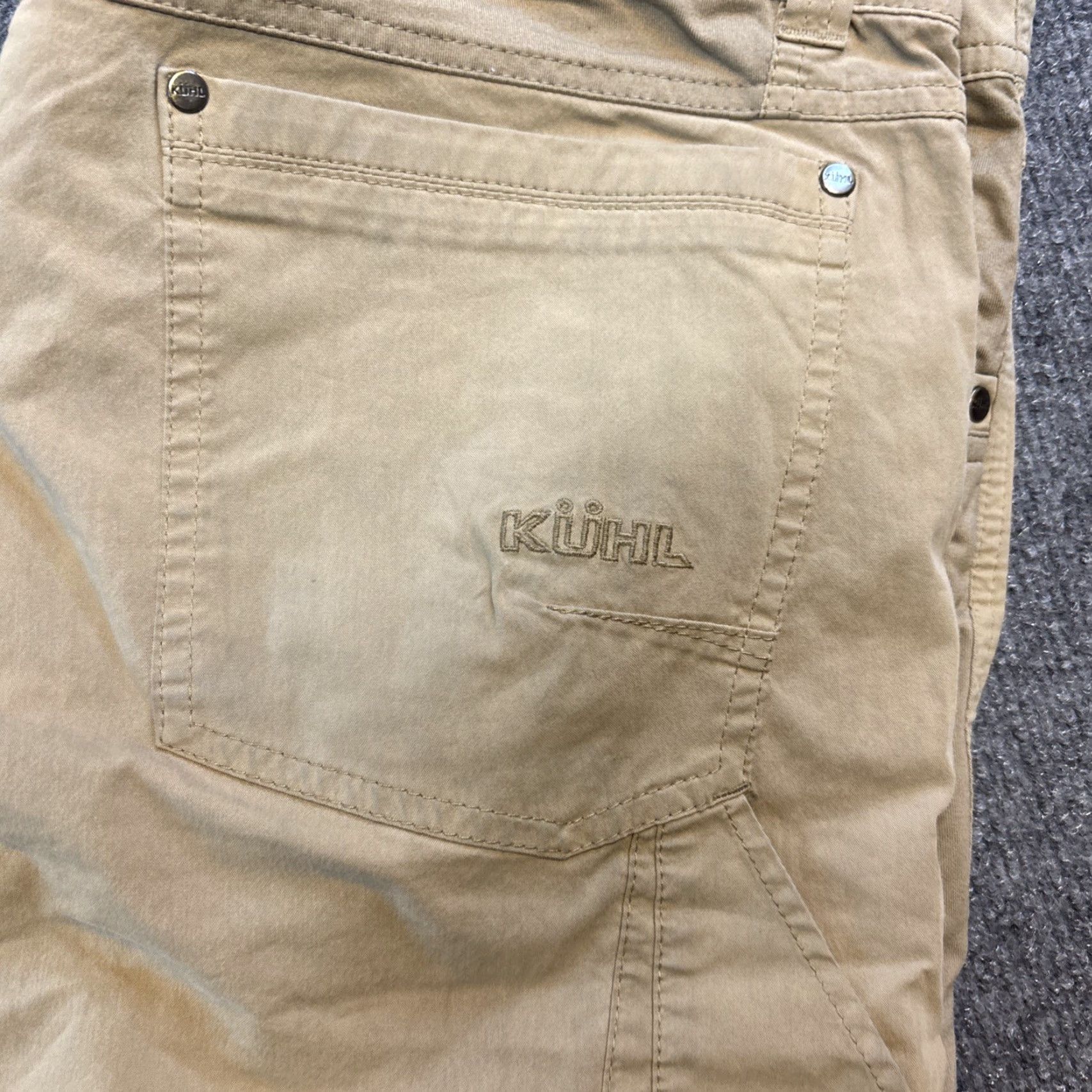 Vintage Kuhl Pants Men 38X30 Beige Hiking Work Outdoor Chino Stretch 108846 Size US 38 / EU 54 - 2 Thumbnail