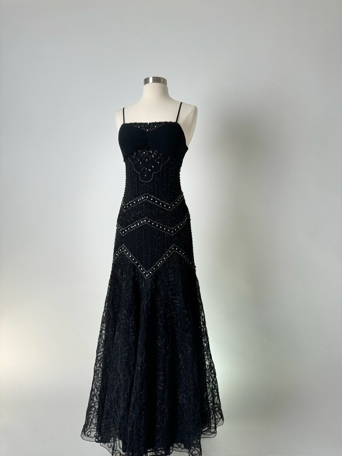Other Brand New US 4 Jovani Maxi Evening Dress in Metallic Color Size S / US 4 / IT 40 - 2 Thumbnail