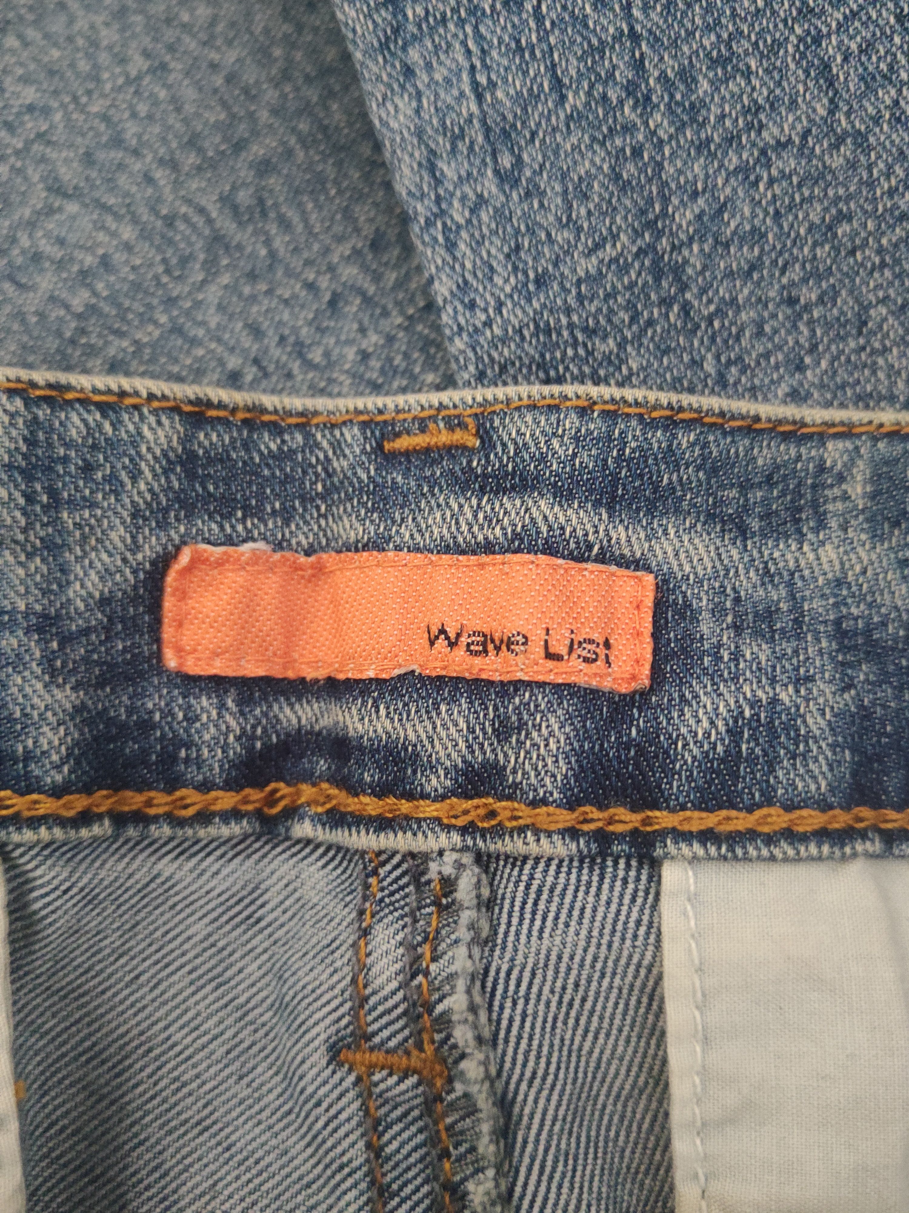 Japanese Brand DL Wave List Blue Distressed Ripped Jeans #1509 Size 26" / US 2 / IT 38 - 13 Thumbnail