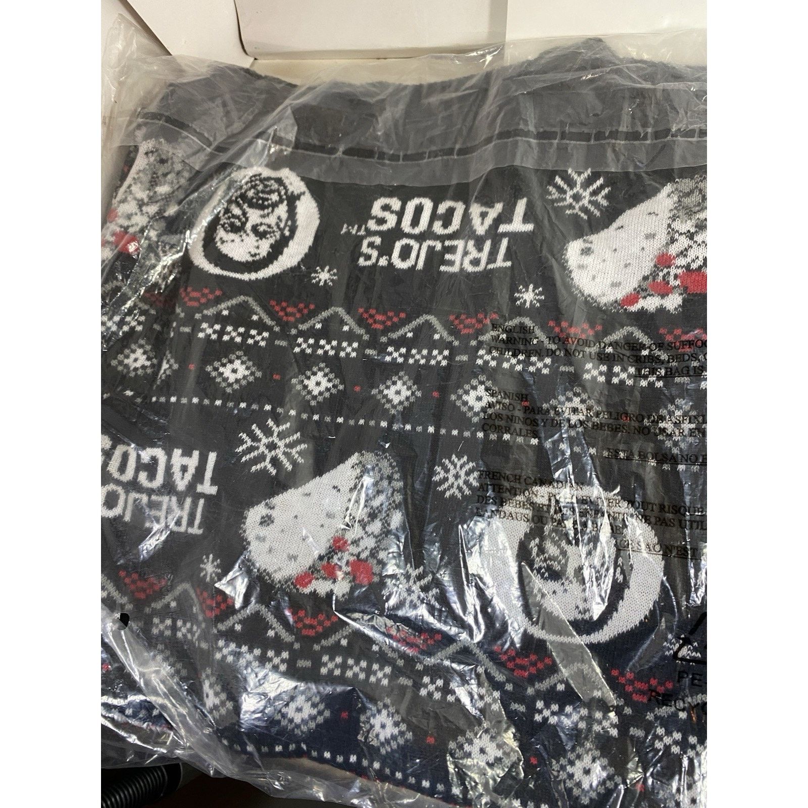 Other Trejo’s Tacos Ugly Christmas Sweater 2XL w/ Matching Socks Size US XXL / EU 58 / 5 - 3 Thumbnail