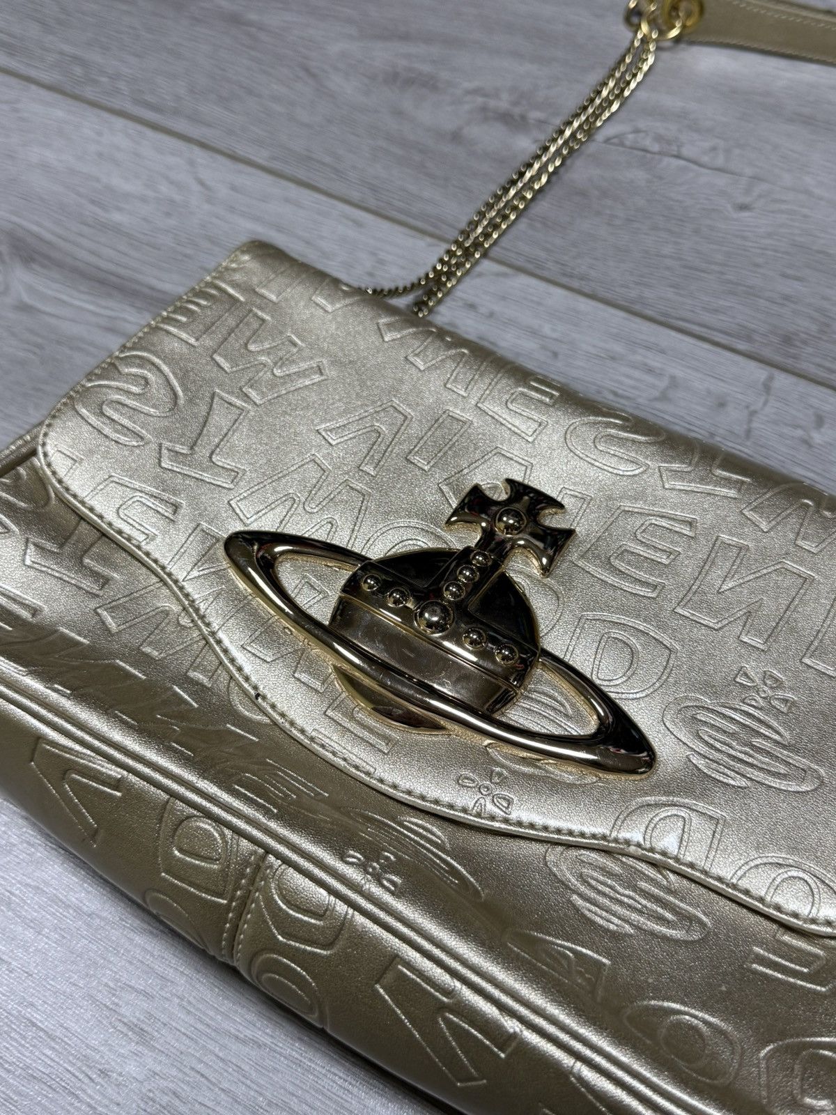 Vivienne Westwood Vivienne Westwood big gild orb monogram chain bag Size ONE SIZE - 5 Thumbnail