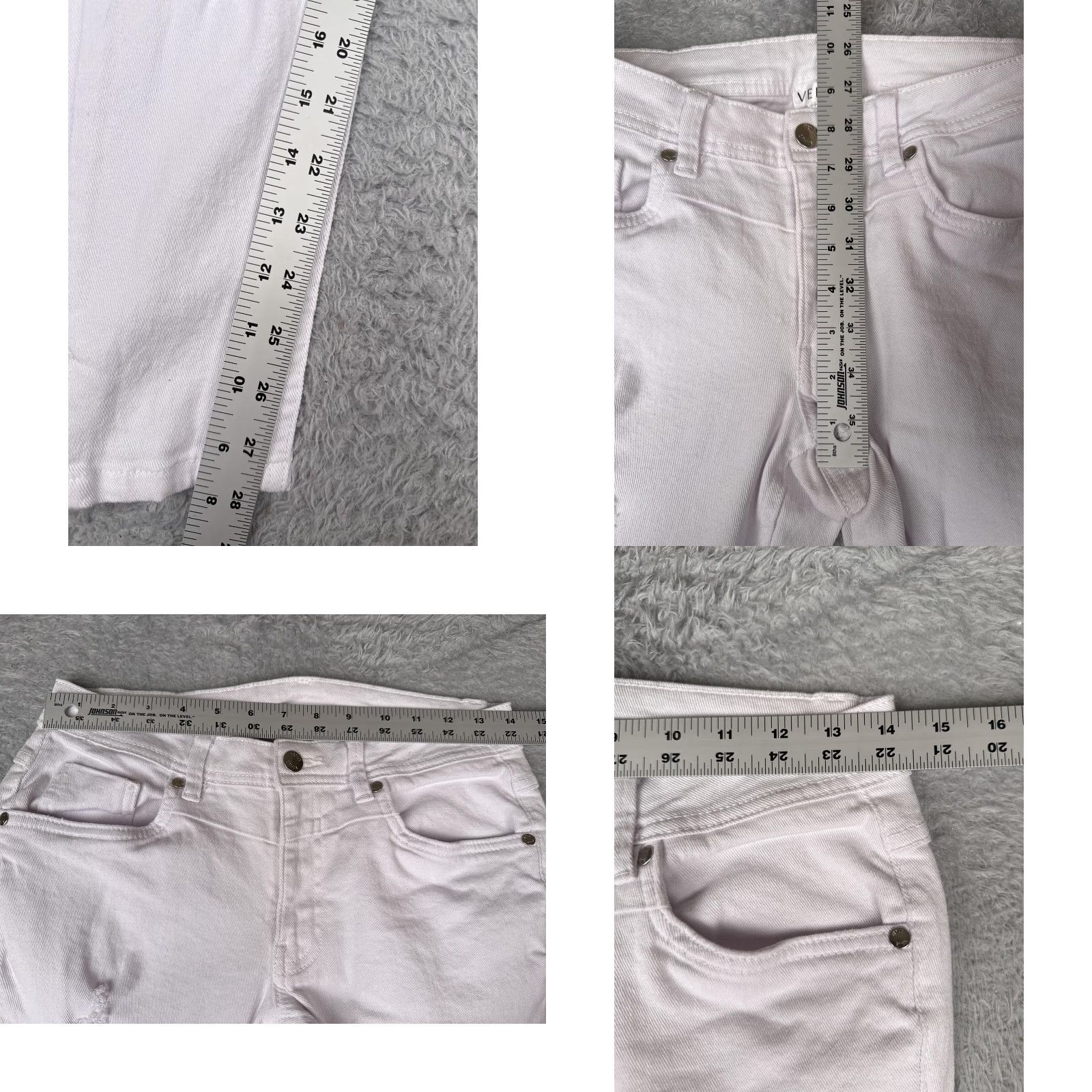 Venus Venus Jeans Womens 4 Pink Distressed Skinny Ankle Zip 5-Pocket Stretch Denim Size 27" / US 4 / IT 40 - 8 Thumbnail