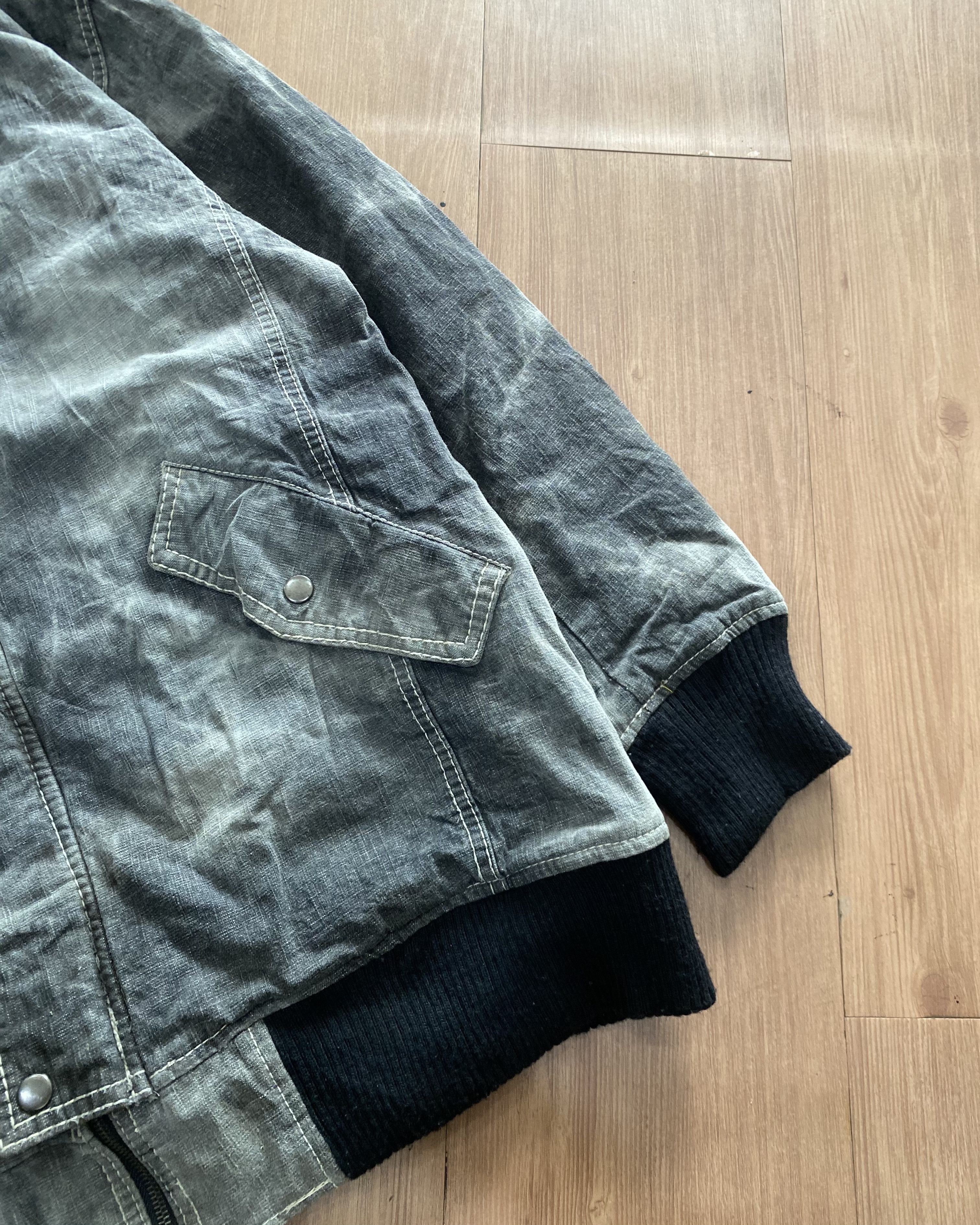 If Six Was Nine 2000s Blue s Washed Fur - Vkei Gothic Vibes Size US XL / EU 56 / 4 - 2 Thumbnail