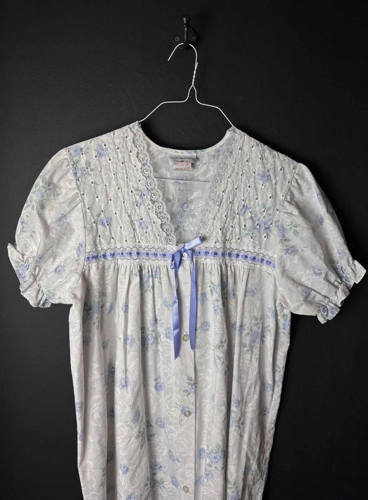 Vintage Two Piece Sleep Set Vintage Slip Dress Beach Cover Pajamas Size M / US 6-8 / IT 42-44 - 4 Thumbnail