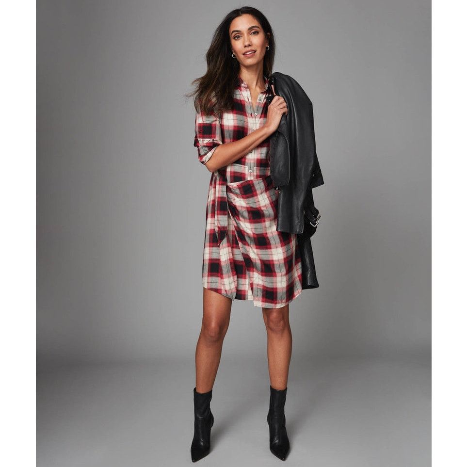UNTUCKit UNTUCKit Women's Plaid Wrap Dress Size 8 Knee Length Size M / US 6-8 / IT 42-44 - 4 Thumbnail