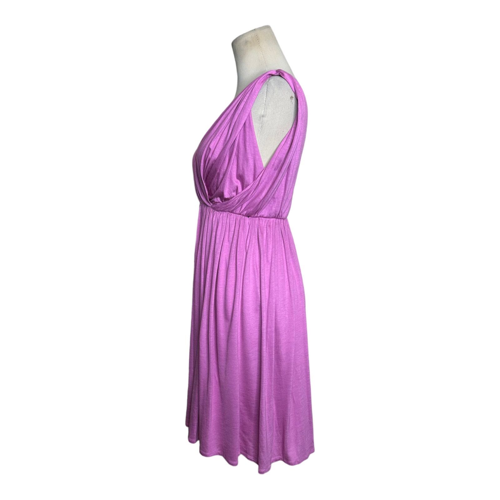 Loft Loft lilac sleeveless V neck mini summer dress size XSP Size XS / US 0-2 / IT 36-38 - 10 Thumbnail
