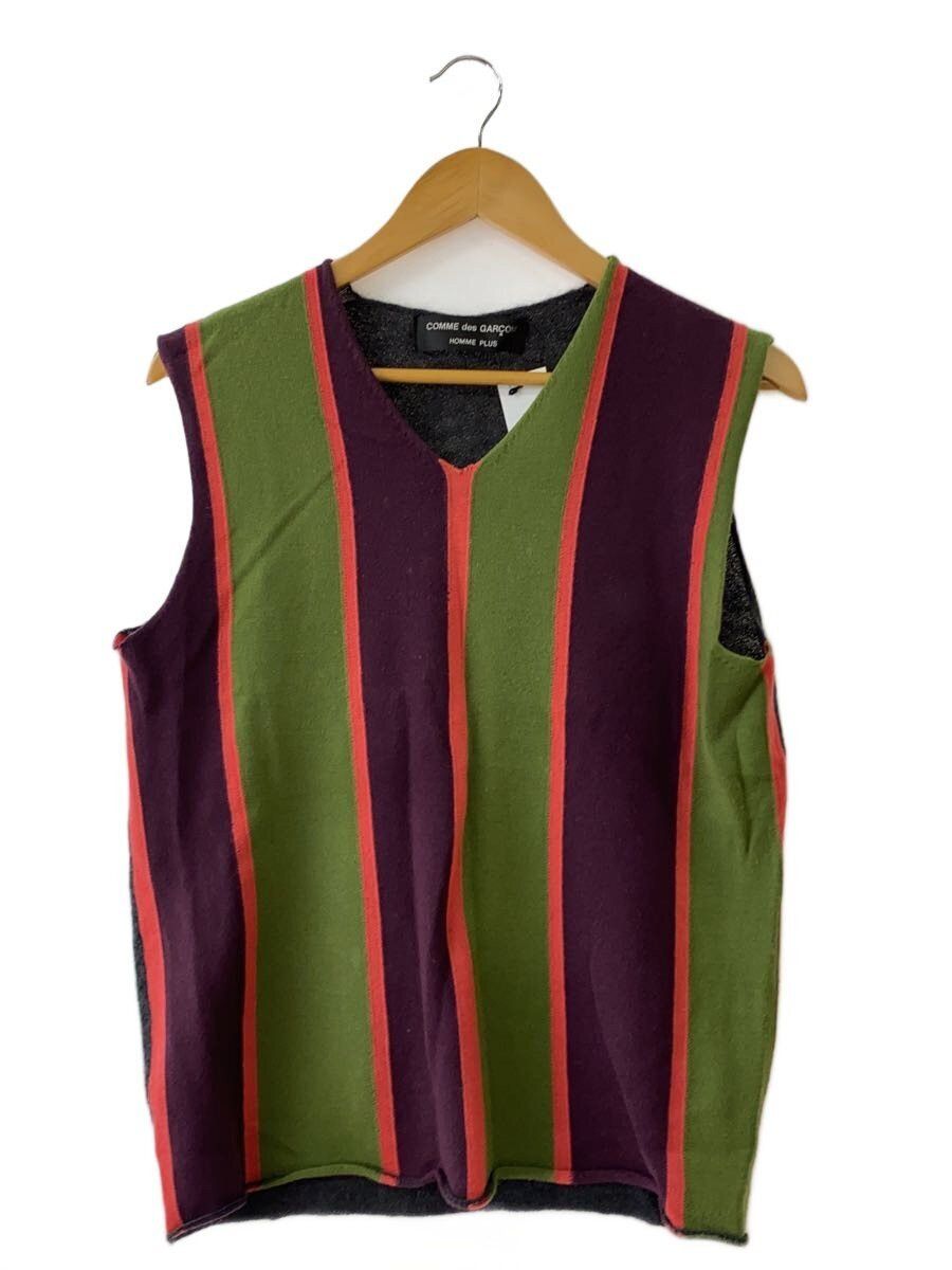 Comme des Garcons Homme Plus 2004 Striped Wool Vest Size US M / EU 48-50 / 2 - 1 Thumbnail