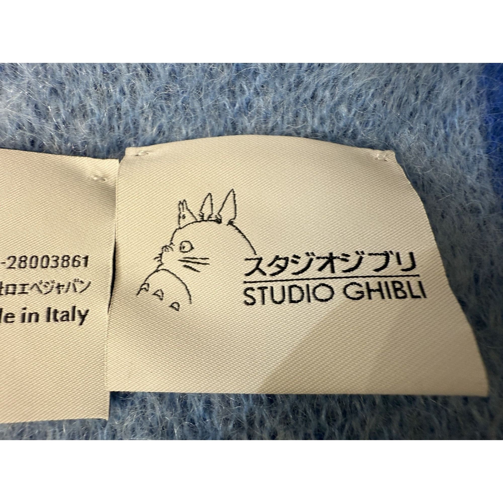 Loewe Loewe X Studio Ghibli Totoro Beanie Hat Blue Camouflage Eyes Size ONE SIZE - 6 Thumbnail