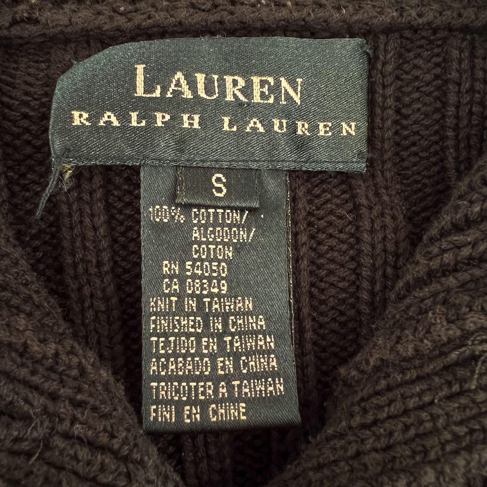 Lauren Ralph Lauren Ralph Lauren Sz S Green Turtleneck Sweater Silver Buttons Size S / US 4 / IT 40 - 5 Thumbnail