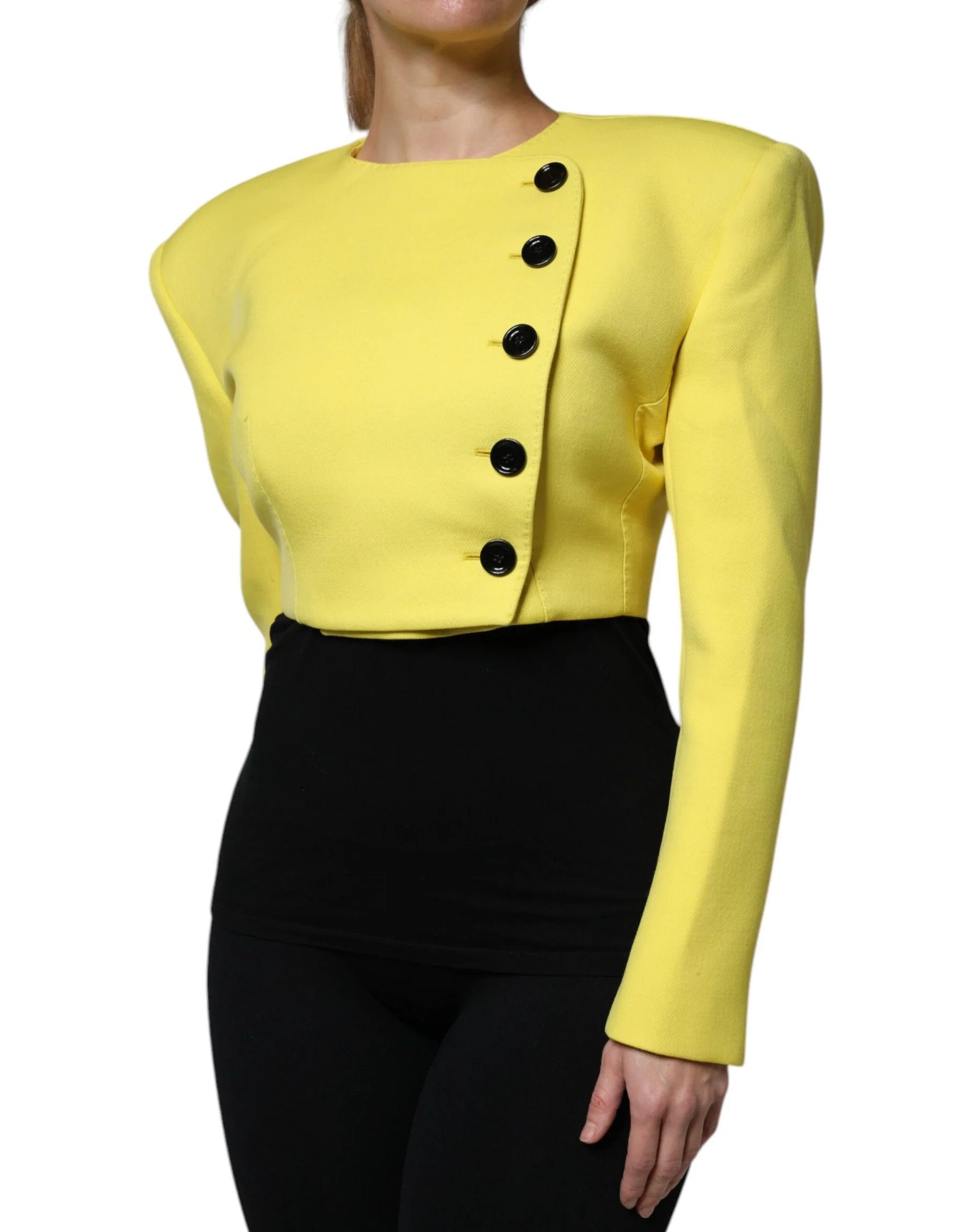 Dolce & Gabbana o1y0825 Blazer in Yellow Size L / US 10 / IT 46 - 3 Thumbnail