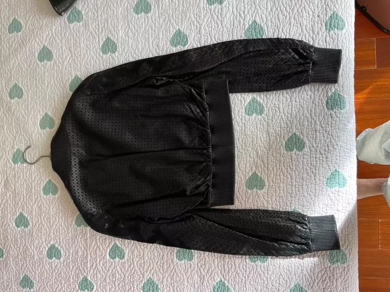 Versace Versace Hollow embroidered leather jacket Size S / US 4 / IT 40 - 4 Thumbnail