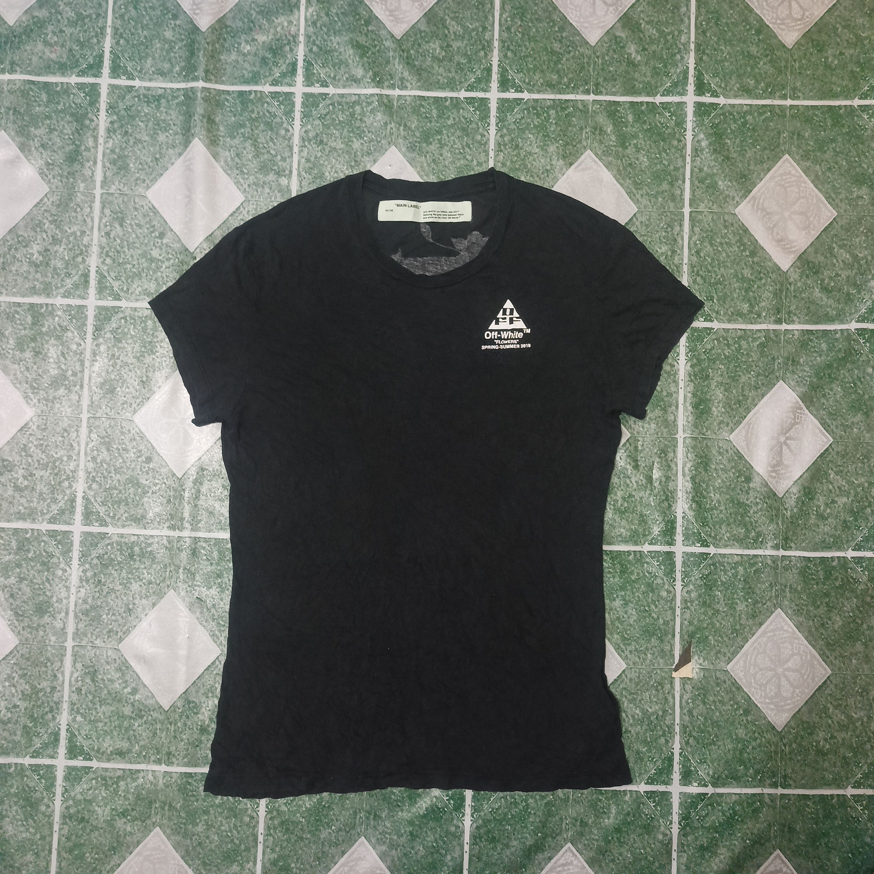 image of Off White Flowers Spring Summer 2019 in Black, Women's (Size Medium)