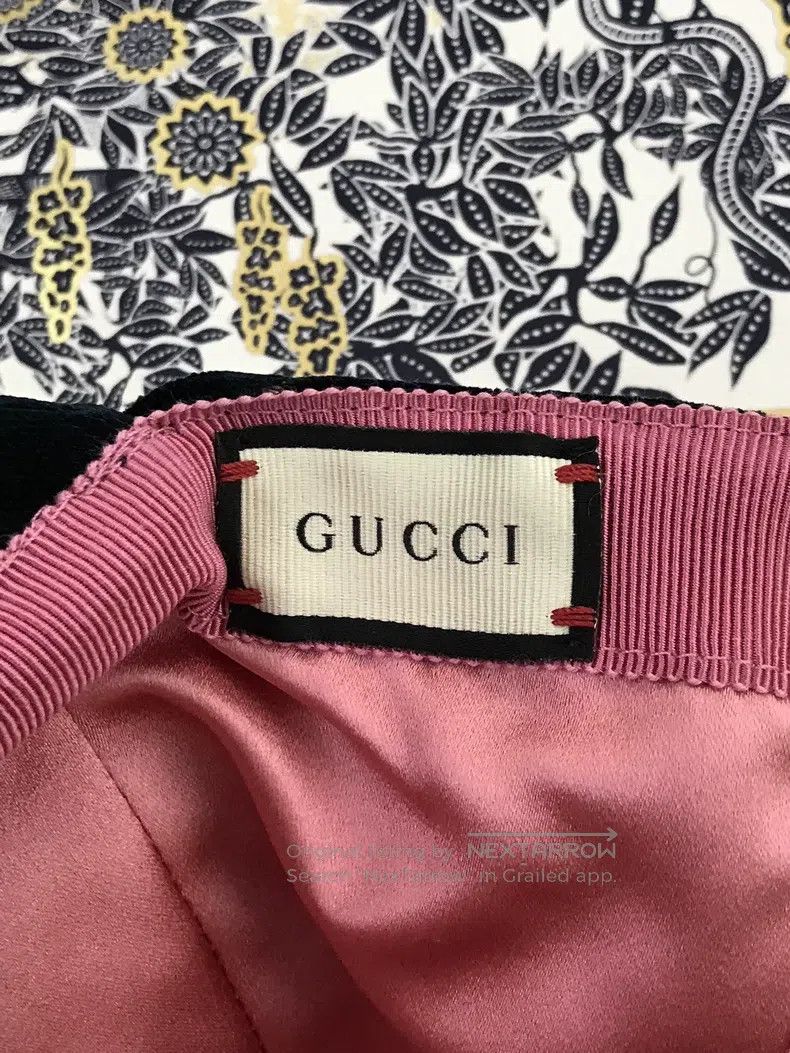 Gucci Gucci SizeS Old-fashioned velvet baseball cap Size ONE SIZE - 5 Thumbnail