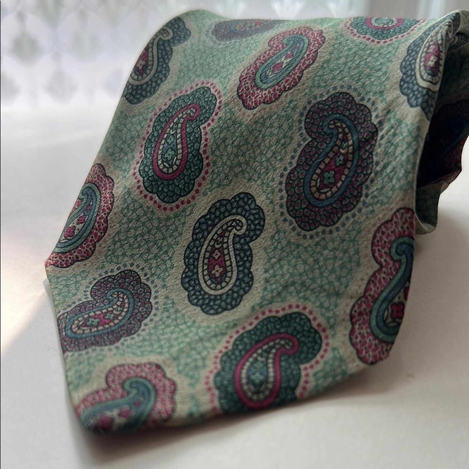 Fendi Vintage Fendi Paisley Patterned Men's Tie Size ONE SIZE - 2 Thumbnail