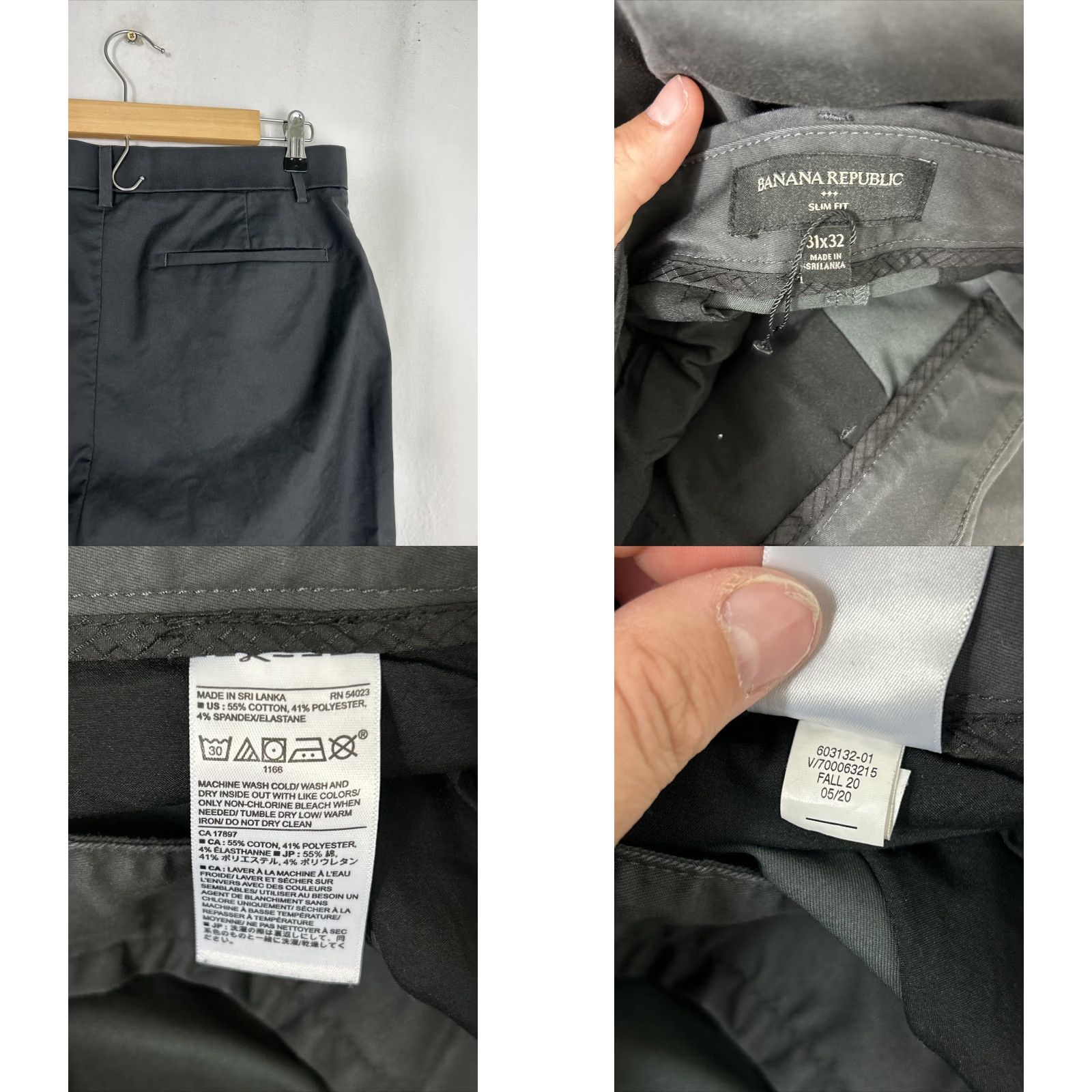 Banana Republic Banana Republic Men Pants Slim Gray 32x31 Dress Polyester Blend Slim Fit 32 Mens Gray Dress Pants Size US 32 / EU 48 - 9 Thumbnail