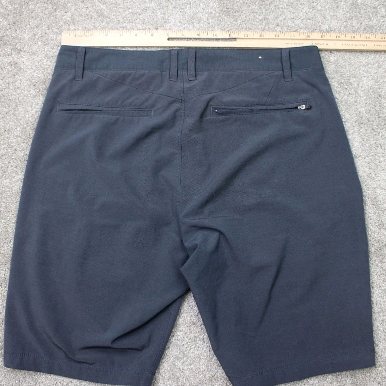 Vintage 7 Diamonds Performance Shorts Mens 33 Blue 10" Beacon Flat Front Stretch Casual Size US 33 - 6 Thumbnail